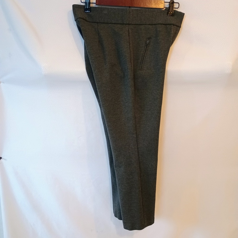 Worthington Stretch Waist Dress Crop‎ Pants Skinny Womens Size 4P Heathered Gray